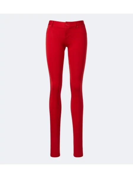 Leggings Gucci din jerseu roșu