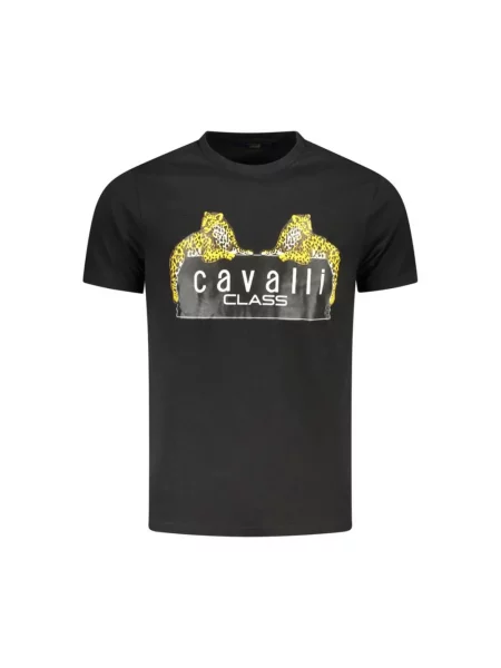Koszulka Cavalli Class z krótkim rękawem czarna