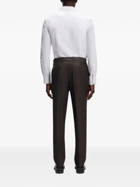 Pantaloni Boss de lână maro