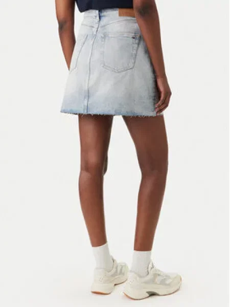 Tommy Jeans Sukňa denim modrá