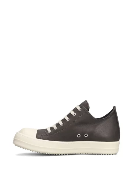 Șapcă Rick Owens din piele gri