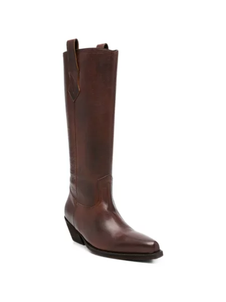 Cizme Ann Demeulemeester din piele maro