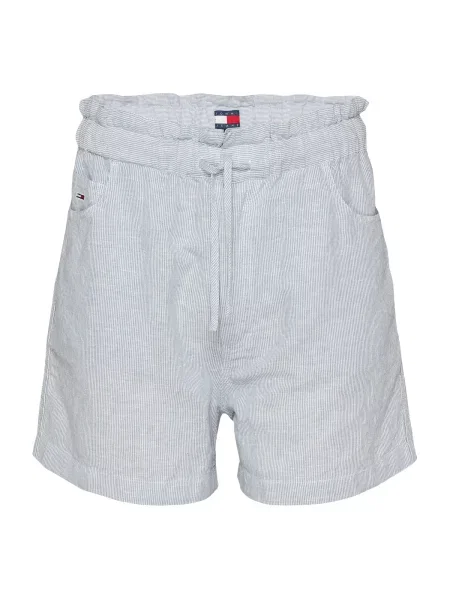 Tommy Jeans Pantaloni albastru alb