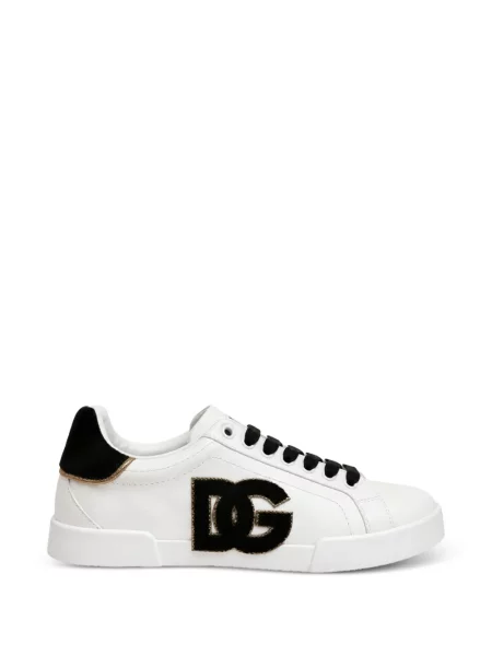 Sneakerși Dolce & Gabbana cu autograf alb