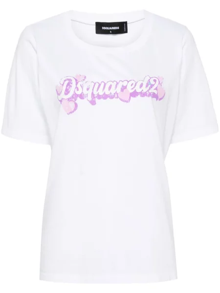 Tricou Dsquared2 cu imagine alb