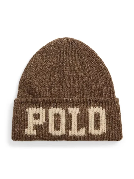 Polo Ralph Lauren Căciulă crem / amestecat maro