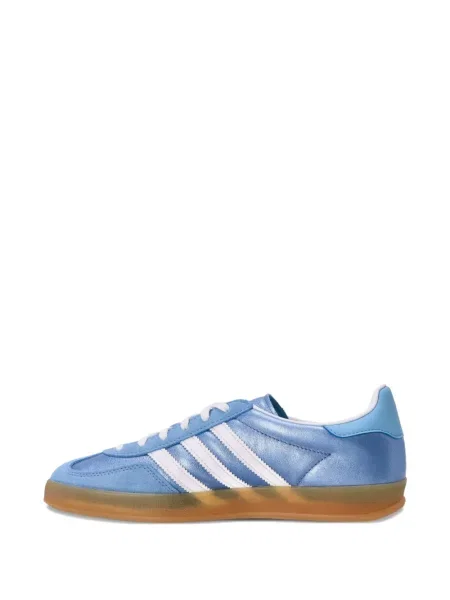 Sneakerși Adidas Adilette cu dungi din piele de căprioară slingback verde