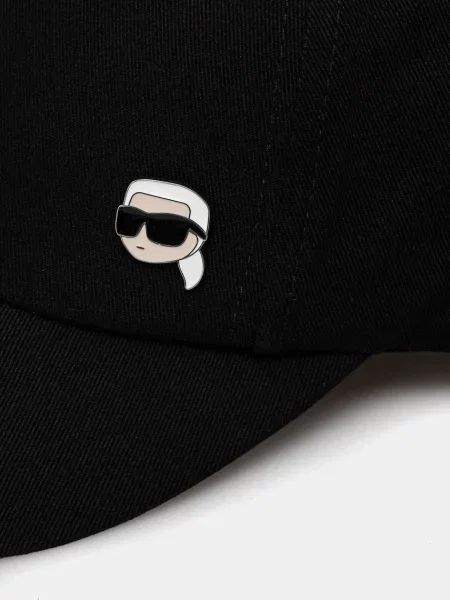 Однотонная кепка Karl Lagerfeld черная
