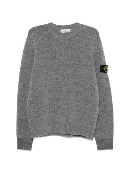 Pulover Stone Island cu strasuri gri