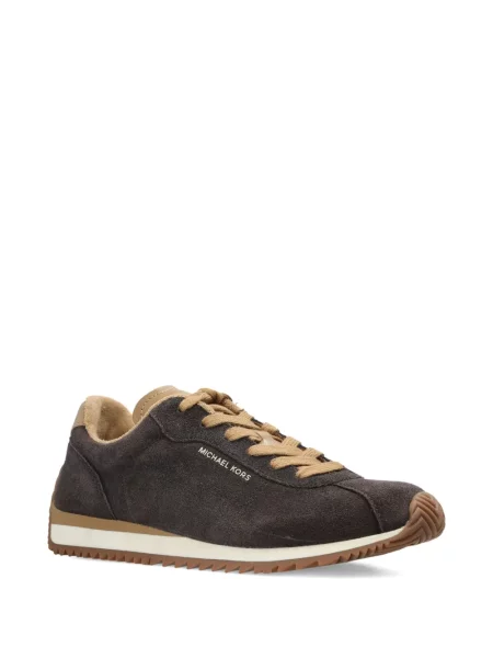Δερμάτινα sneakers Michael Michael Kors με κορδόνια λευκό