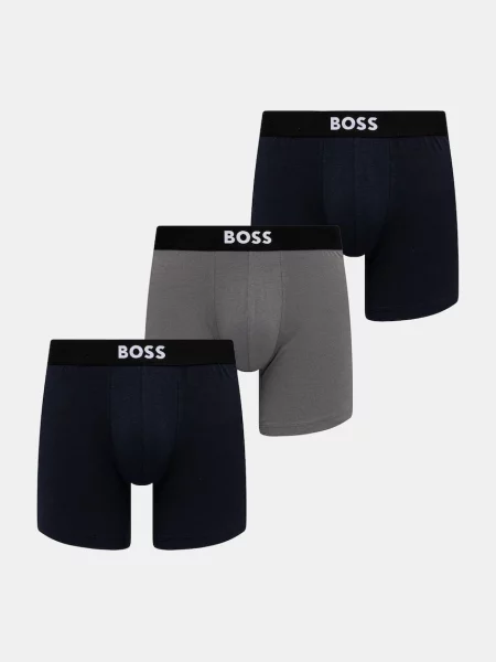 BOSS přiléhavé boxerky s BoxerBr 3P ONE šedé
