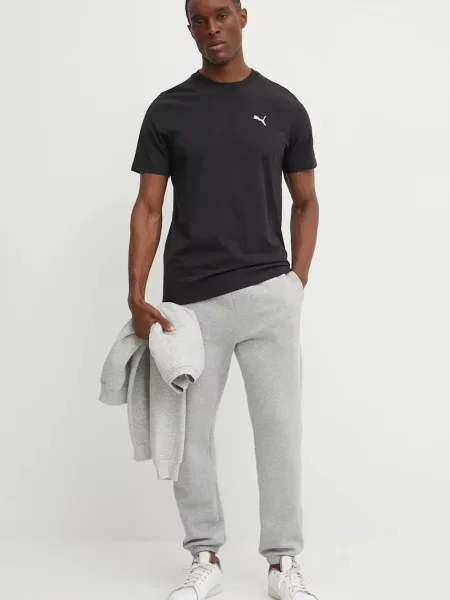 Футболка Puma однотонна чорний