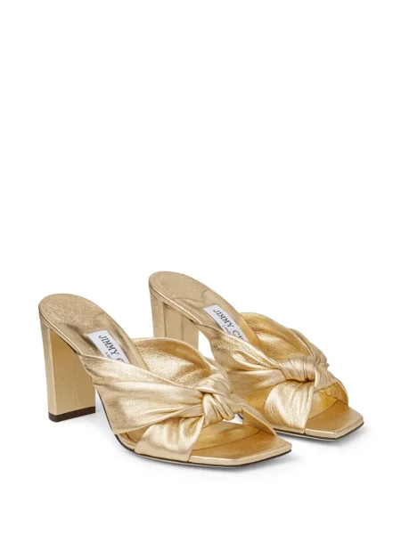 Sandały Jimmy Choo skórzane żółte