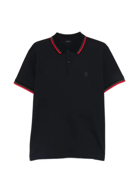 Tricou polo Gucci cu dungi albastru