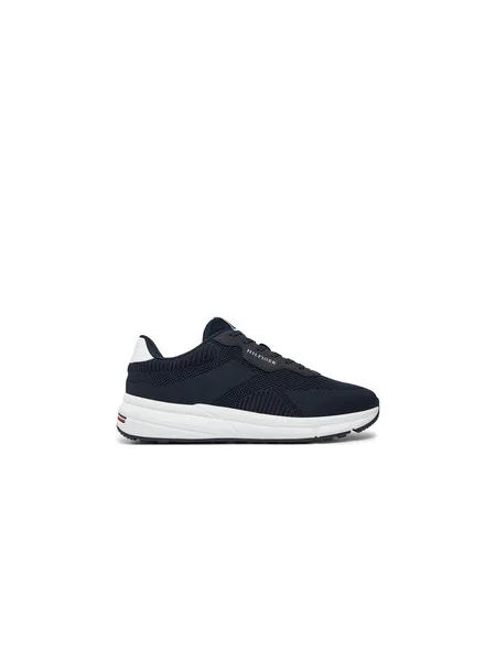 Pletené lehký kotníkové boty Tommy Hilfiger bílé