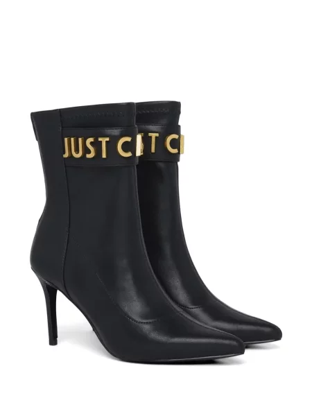 Botine Just Cavalli cu vârf ascuţit negru