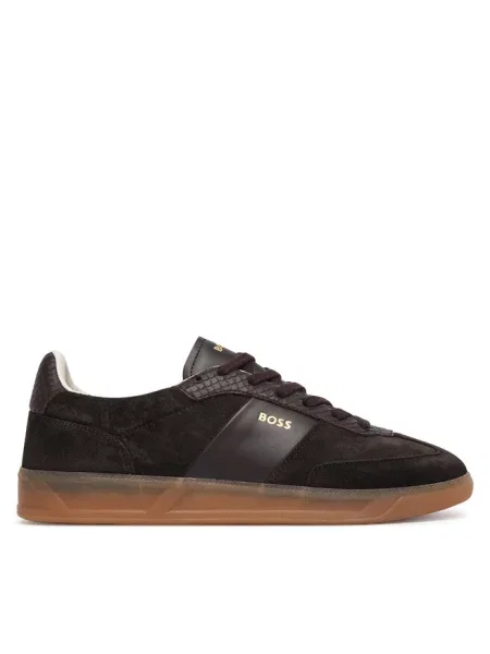 Sneakersy BOSS brązowe