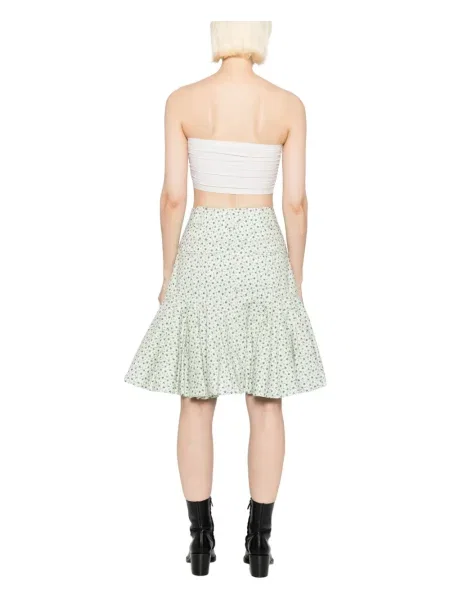 Fustă midi Rokh cu model floral cu imagine până la genunchi