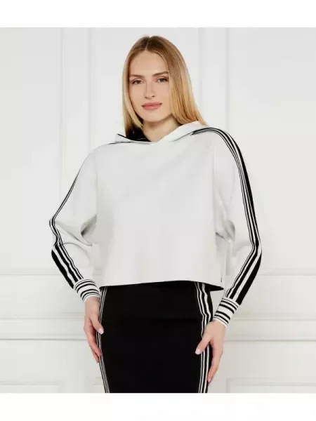 Marc Cain Hanorac | Relaxed fit alb