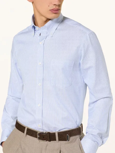 Paul & Shark Koszula Soffio Regular Fit blau biała