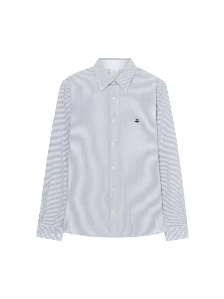 Koszula Brooks Brothers z twillu niebieska