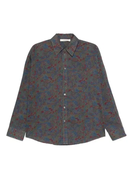 Cămașă 6397 cu model floral cu imagine gri