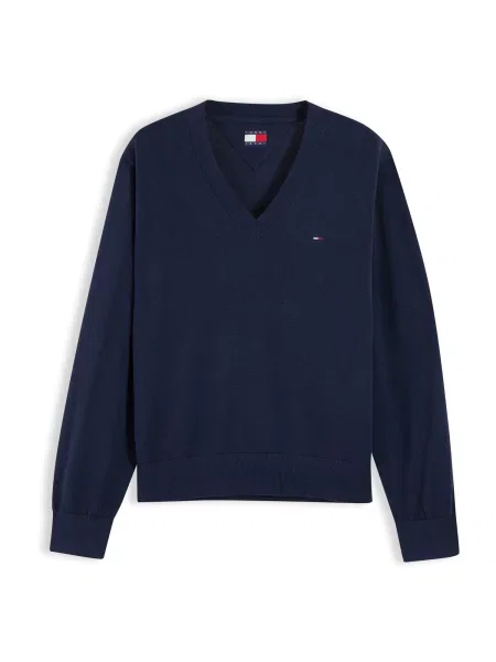 Tommy Jeans Pulover ESSENTIAL marin albastru