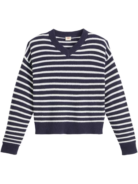 LEVI'S ® Svetr marine modrá bílá