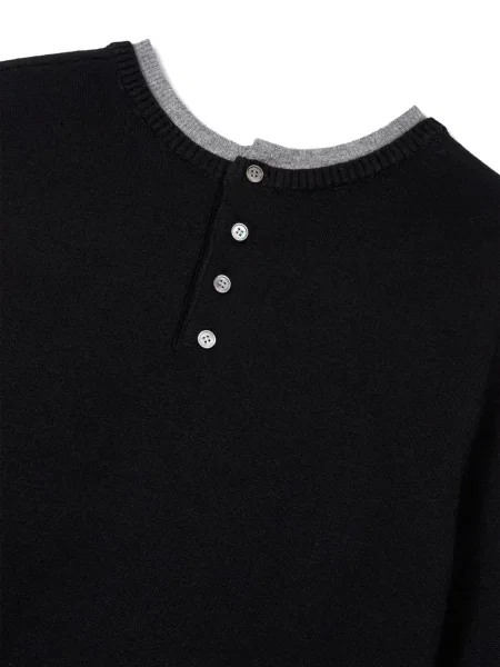 Pulover Studio Tomboy cu decolteu rotund negru