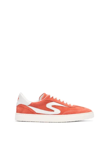 Sneakersy Stuart Weitzman skórzane pomarańczowe