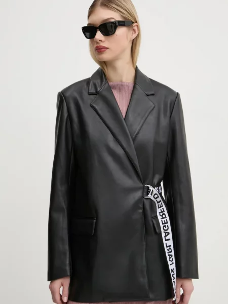 Karl Lagerfeld Jeans sacou un singur rand de uni negru
