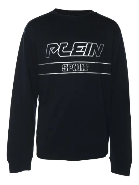 Mikina Plein Sport s kulatým výstřihem modrá