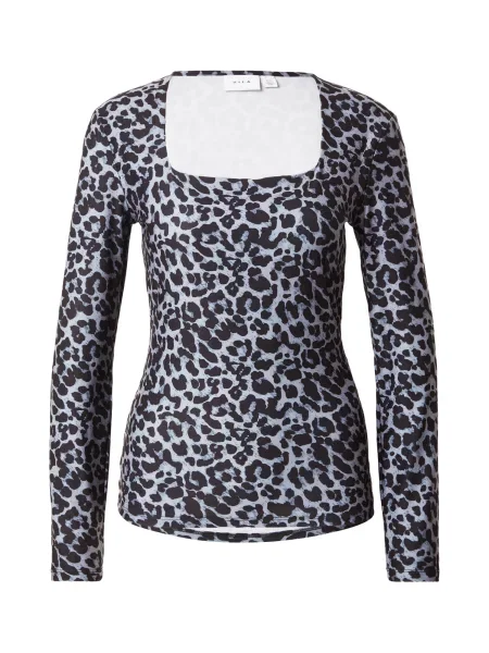 VILA Tricou VILEOA gri negru