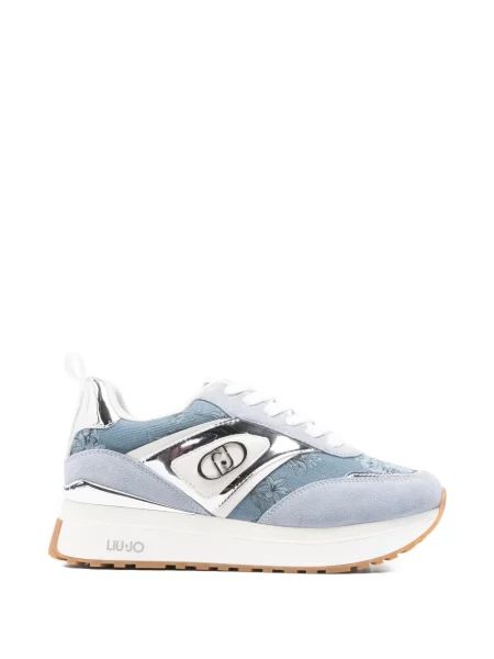 Маратонки Liu Jo на цветя с принт синьо