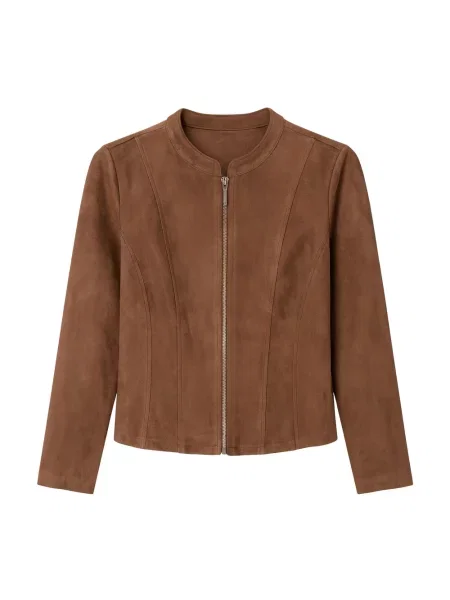 Kurtka skórzana 2-biz brązowa