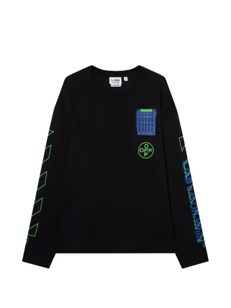 Дълго тениска L/ab C/o Off-white бяло