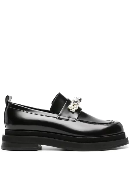 Pantofi loafer Simone Rocha cu perle din piele negru