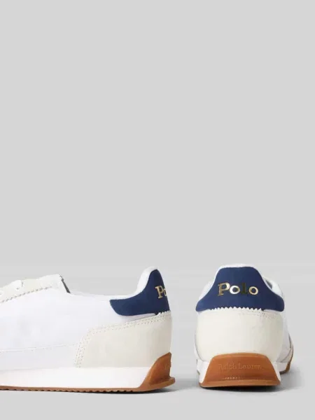 Sneakersy z wyhaftowanym logo model ‘HESTER’ Polo Ralph Lauren białe