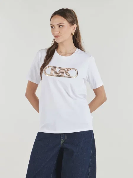 Tricou Michael Michael Kors clasic alb