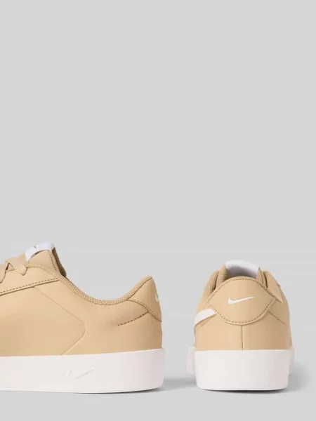 Sneakersy z detal z logo Nike białe