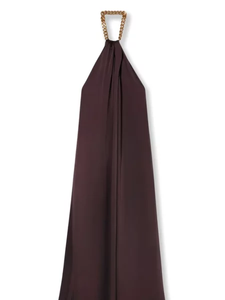 Rochie Stella Mccartney cu gât halter maro