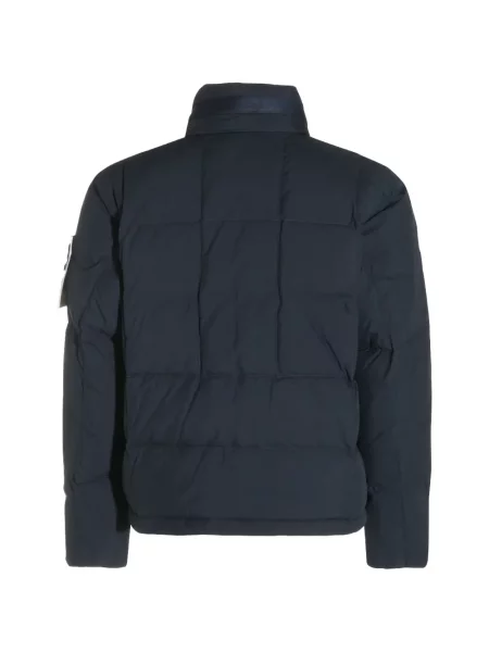 Matlasat geacă Stone Island cu strasuri albastru