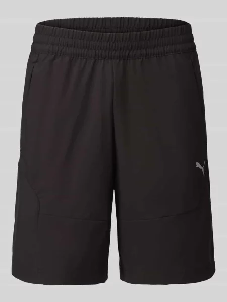 Szorty sportowe o kroju regular fit z nadrukiem z logo Puma Performance czarne
