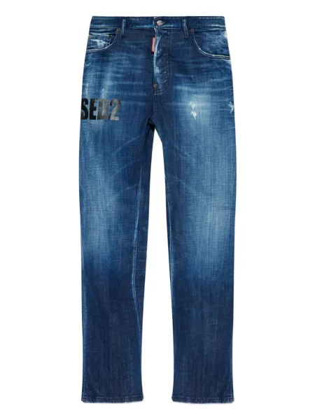 Blugi Dsquared2 zdrențuiți albastru