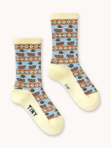 Tinycottons ponožky detské TINY DUCKS MEDIUM SOCKS žltá