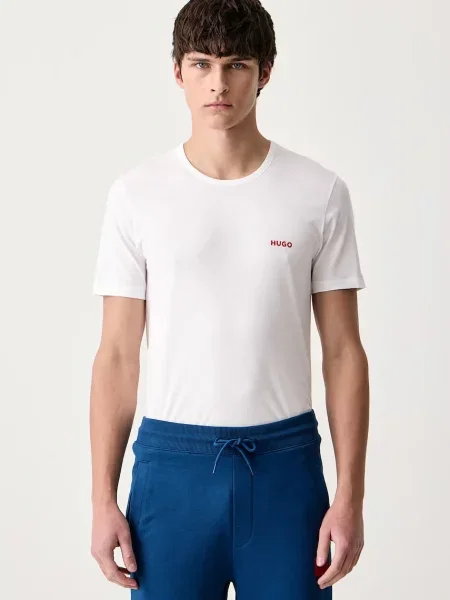 HUGO majica za muškarce od pamuka T-SHIRT RN TRIPLET P zelena