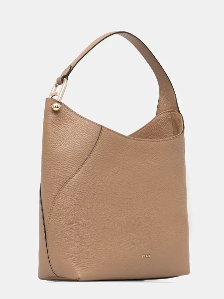 Furla Ročna torba Lara M IT Rjava bež