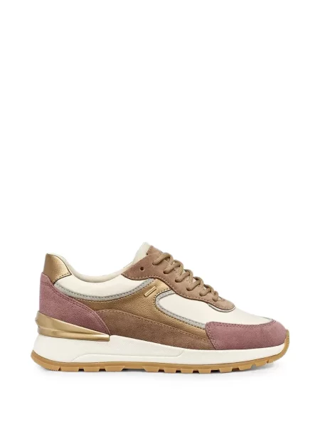Sneakerși Geox cu șireturi din dantelă