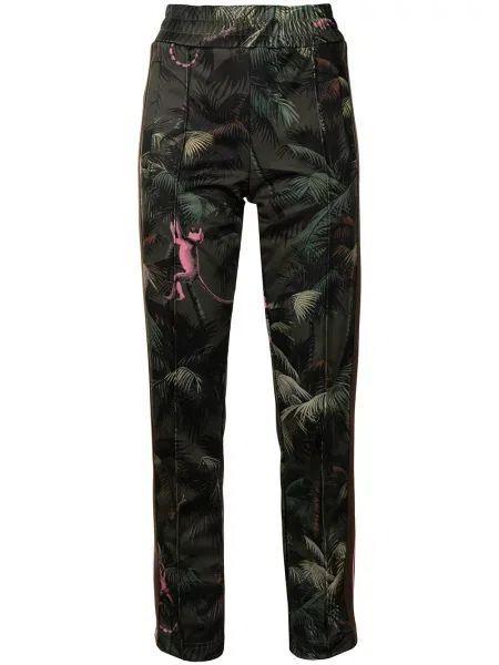 Pantaloni Palm Angels cu imagine alergare verde