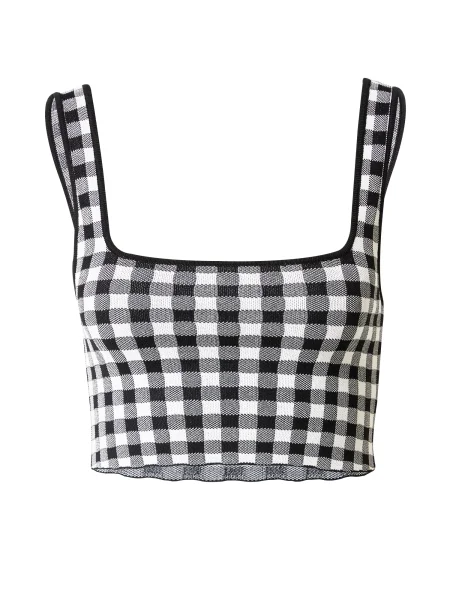 Daahls by Emma Roberts exclusively for ABOUT YOU Top brodat Aylin negru alb